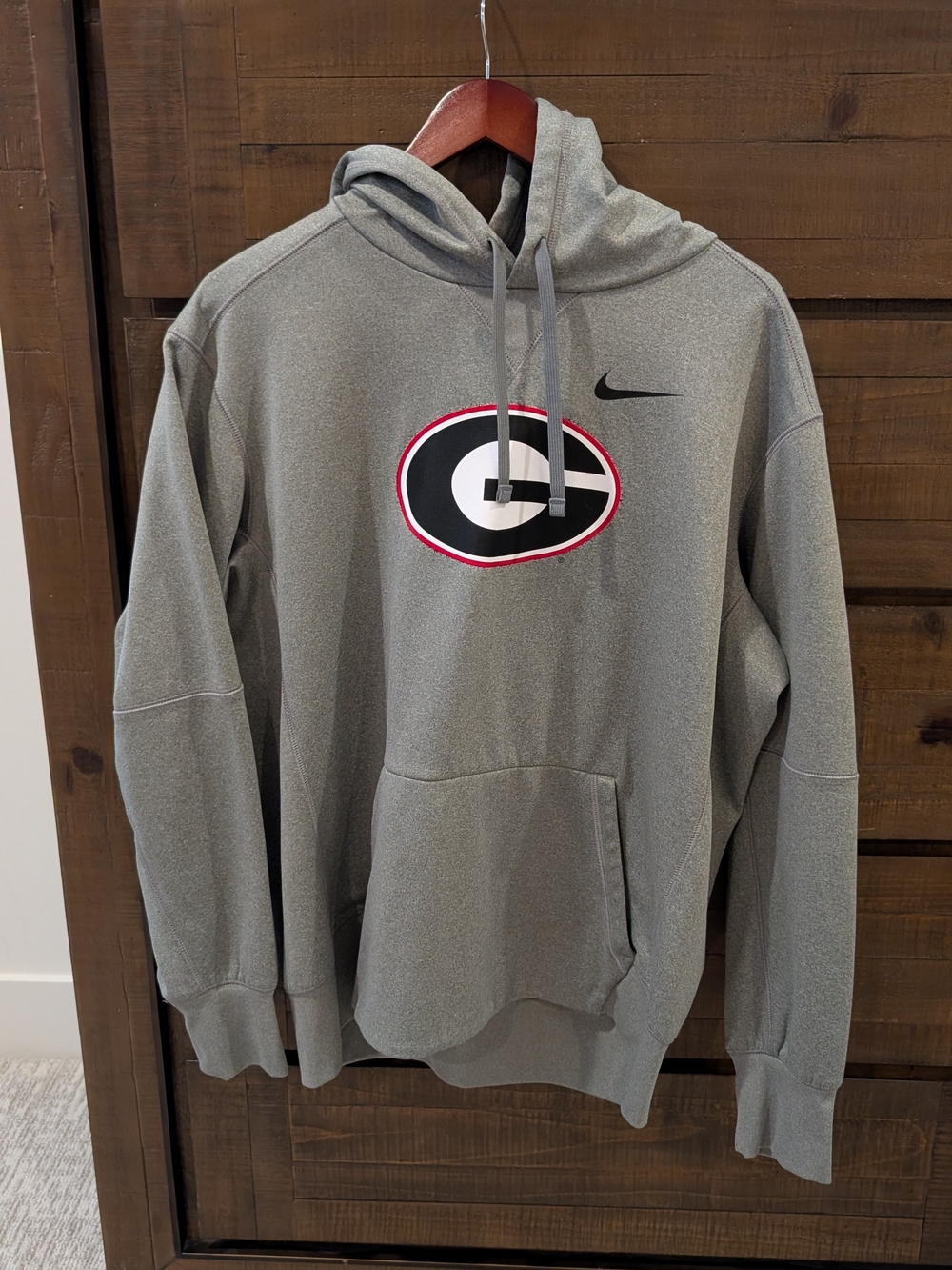 Nike Gray Georgia Bulldogs Hooded Pullover Sweatshirt